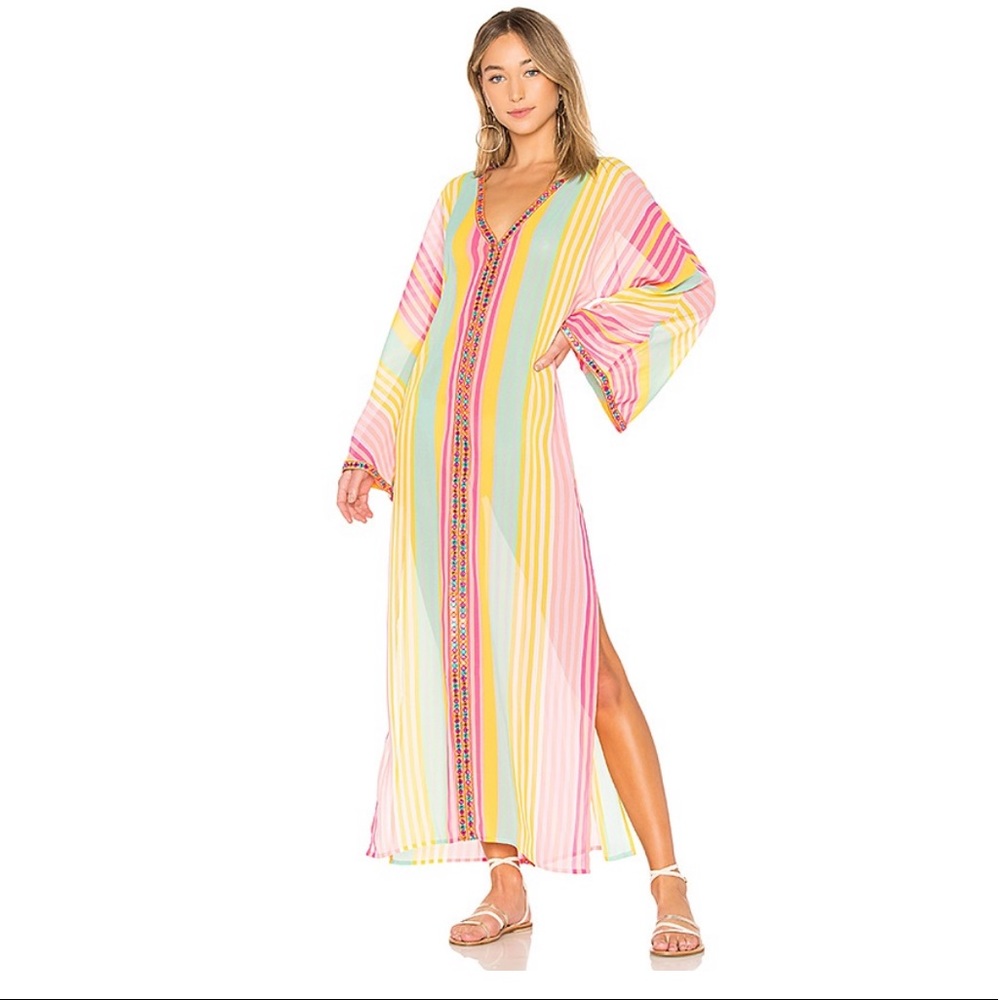 Majorelle Getaway Caftan Mini in Sherbert Cover Up